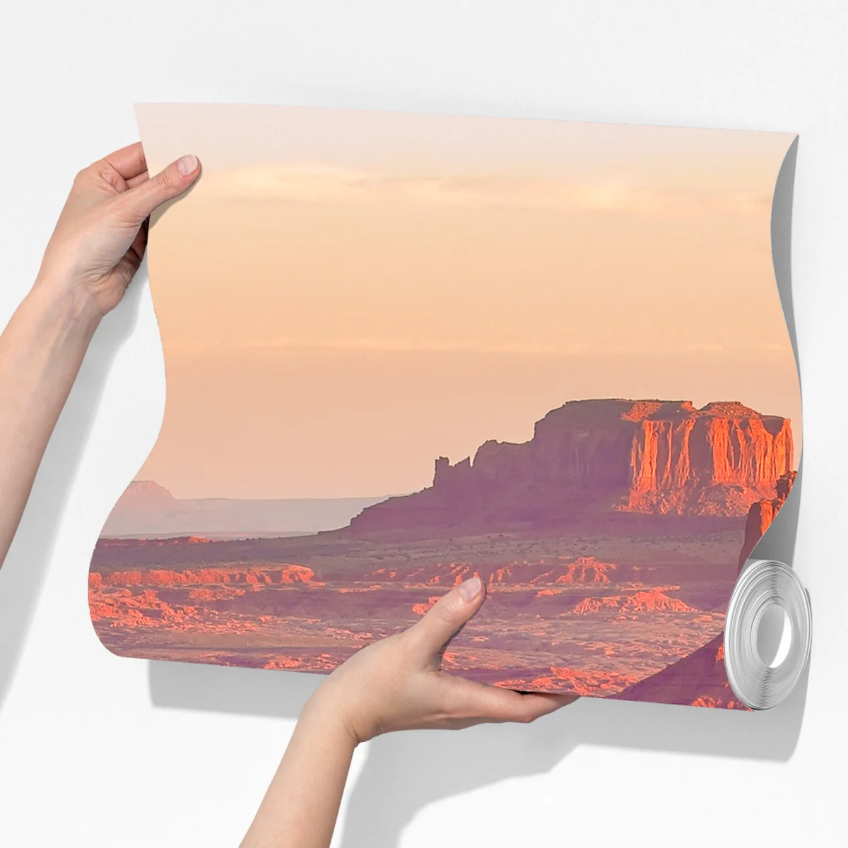 Fototapete sonnenuntergang über Monument Valley vom Hunts Mesa Fototapete sonnenuntergang über Monument Valley vom Hunts Mesa