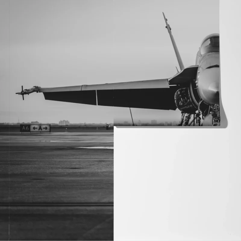 Fototapete kampfflugzeug auf der startbahn Fototapete kampfflugzeug auf der startbahn