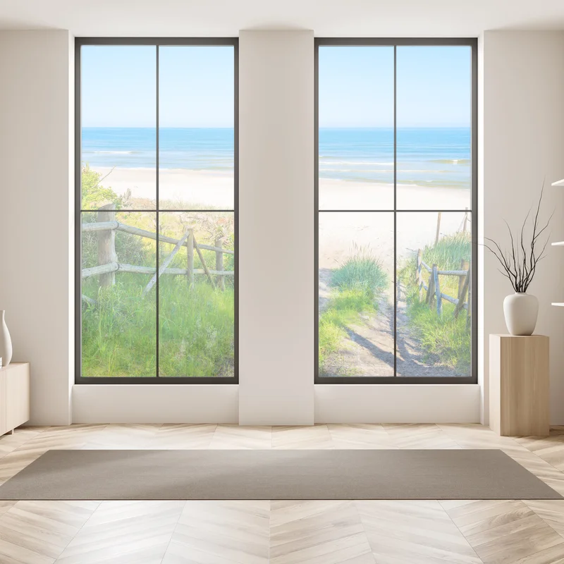 Fensteraufkleber weg zum strand der Ostsee