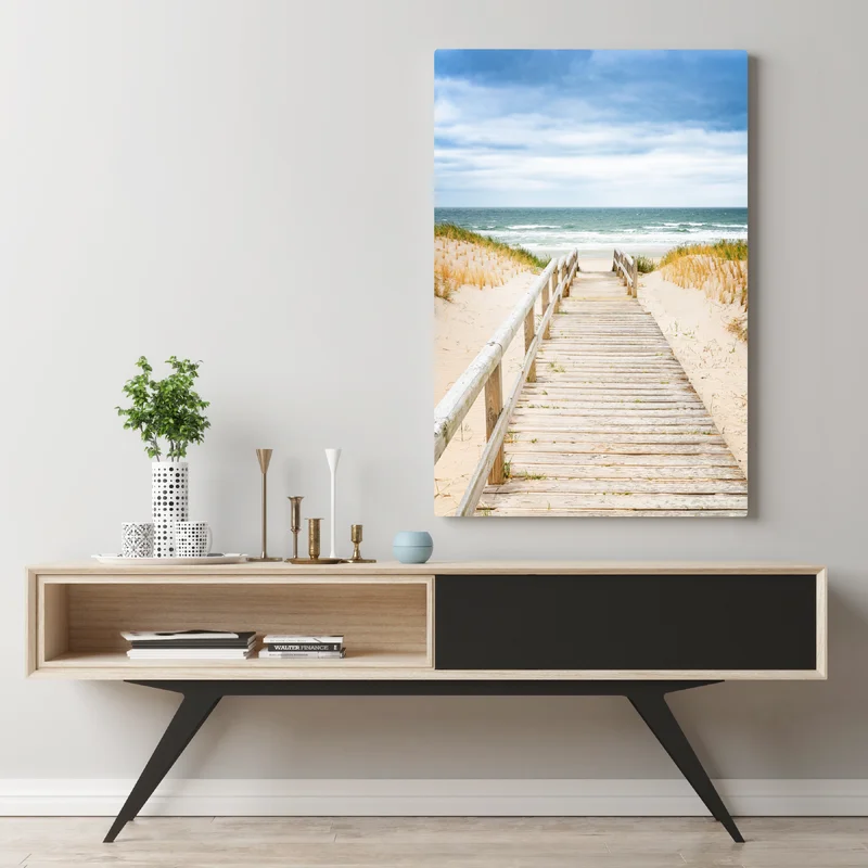 Leinwandbild holzsteg zum meer, Sylt Leinwandbild holzsteg zum meer, Sylt