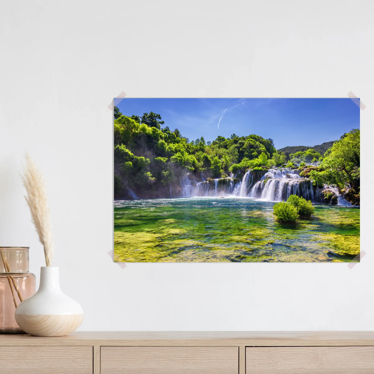 Poster Skradinski Buk wasserfall im Krka Nationalpark Poster Skradinski Buk wasserfall im Krka Nationalpark