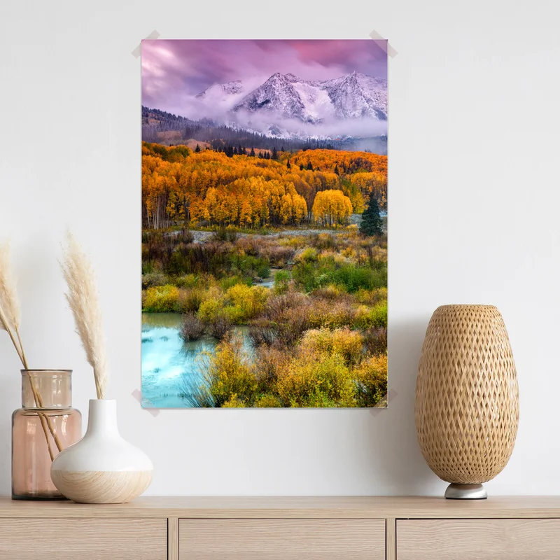 Poster rosafarbener sonnenaufgang über East Beckwith Mountain Poster rosafarbener sonnenaufgang über East Beckwith Mountain