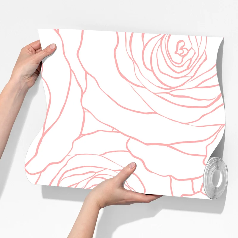 Fototapeta delikatny wzór różowych róż Fototapeta delikatny wzór różowych róż