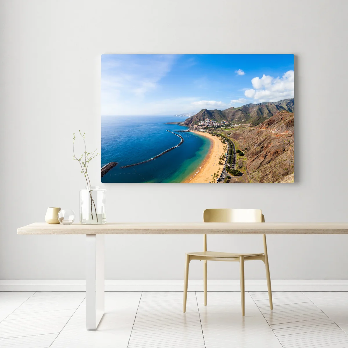 Leinwandbild strand Las Teresitas, panorama Teneriffa Leinwandbild strand Las Teresitas, panorama Teneriffa