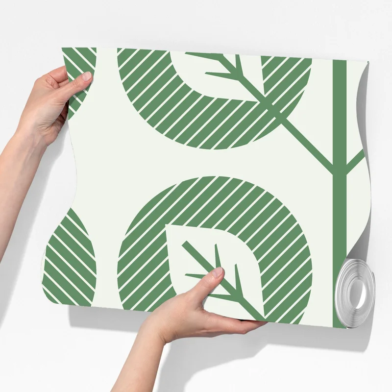 Fototapeta zielony geometryczny wzór liści Fototapeta zielony geometryczny wzór liści