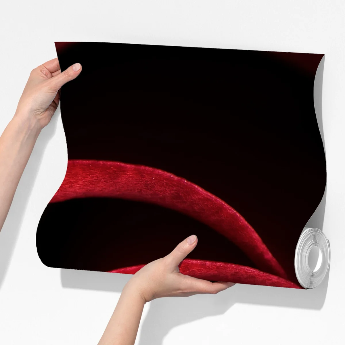 Fototapete spirale aus tiefroten rosenblättern Fototapete spirale aus tiefroten rosenblättern