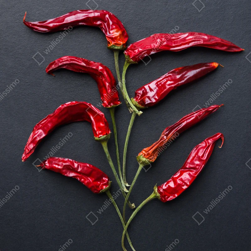 Repositionierbarer Aufkleber kulinarische grafik mit roten chilischoten Repositionierbarer Aufkleber kulinarische grafik mit roten chilischoten