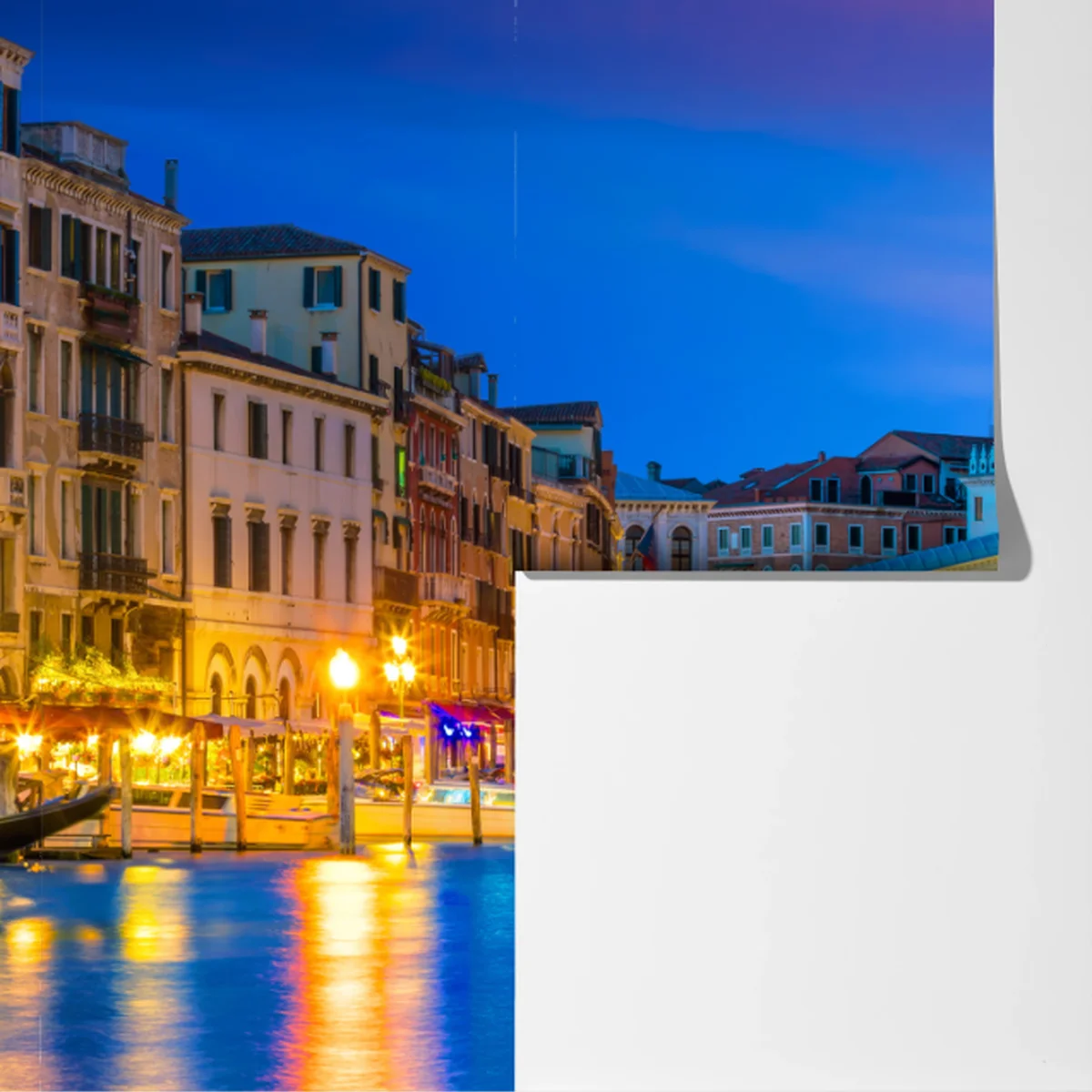 Fototapete Rialto brücke bei dämmerung, Venedig Fototapete Rialto brücke bei dämmerung, Venedig