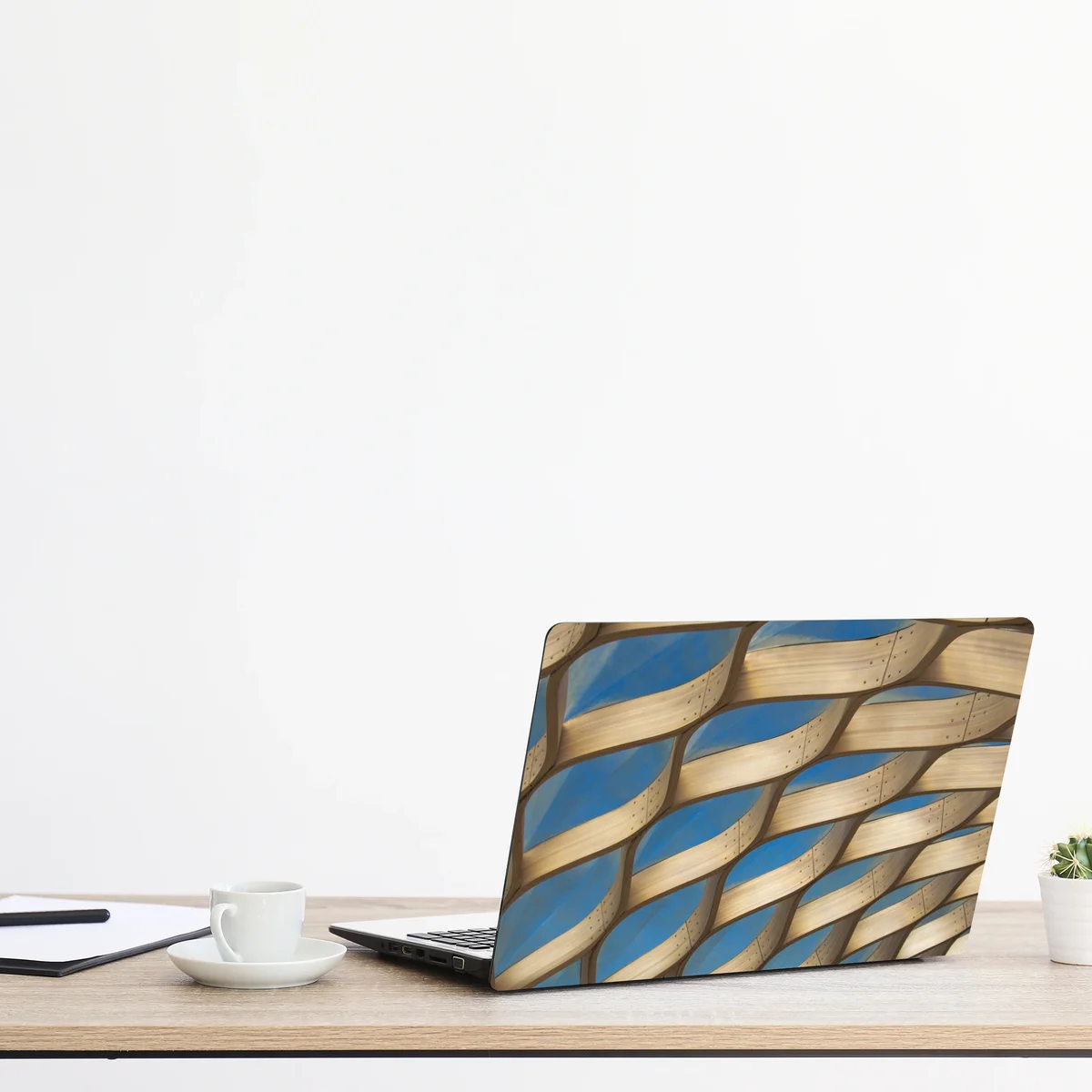 Naklejka na laptopa drewniany ażurowy daszek w Chicago Naklejka na laptopa drewniany ażurowy daszek w Chicago