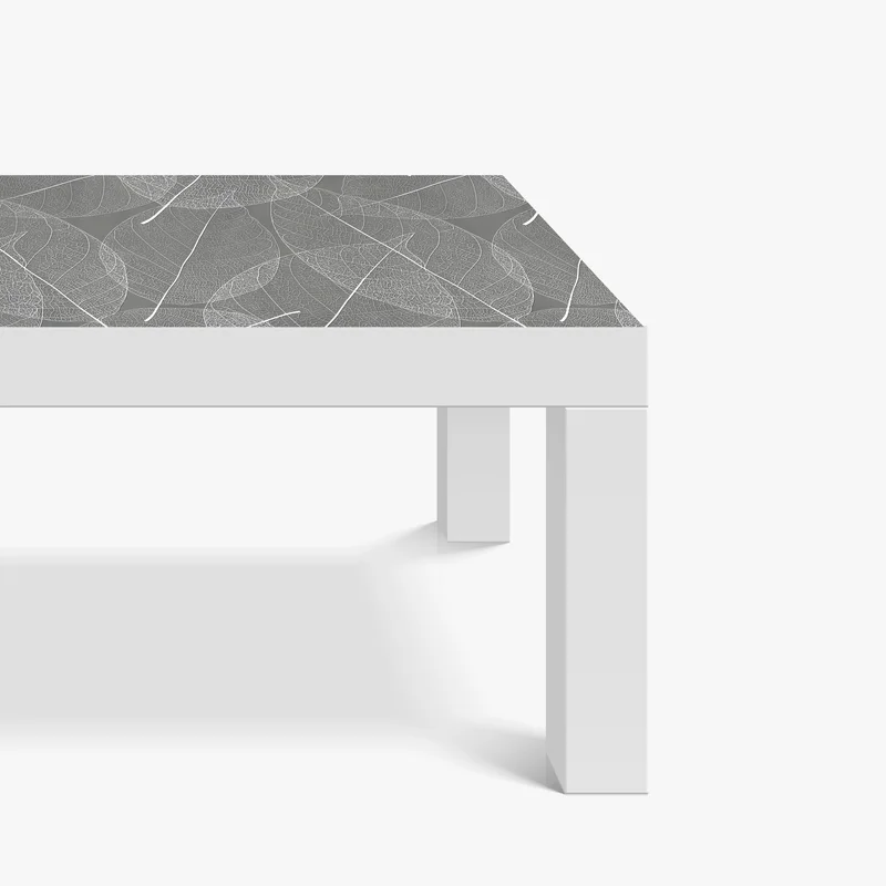 Tischaufkleber und Schreibtischaufkleber feines blattadern-muster in grautönen Tischaufkleber und Schreibtischaufkleber feines blattadern-muster in grautönen