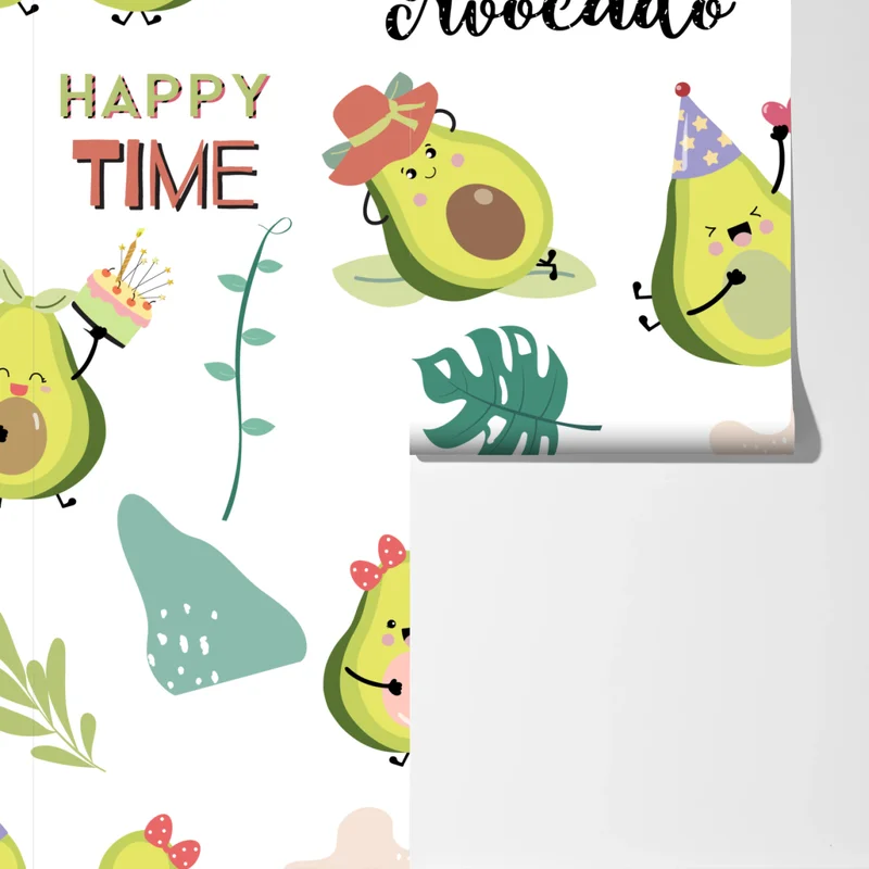 Fototapete fröhliches avocado muster Fototapete fröhliches avocado muster