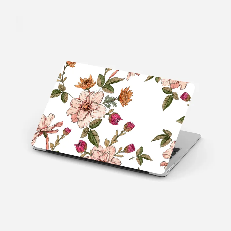 Laptop-Aufkleber zartes vintage rosenmuster