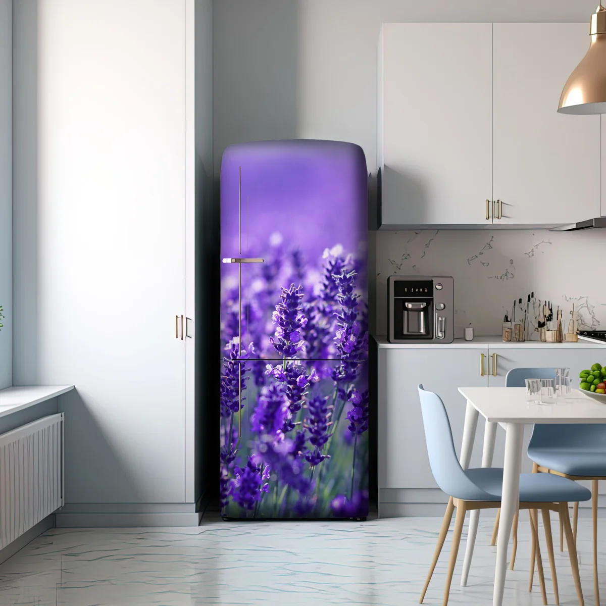 Kühlschrankaufkleber lavendelfeld nahaufnahme Kühlschrankaufkleber lavendelfeld nahaufnahme