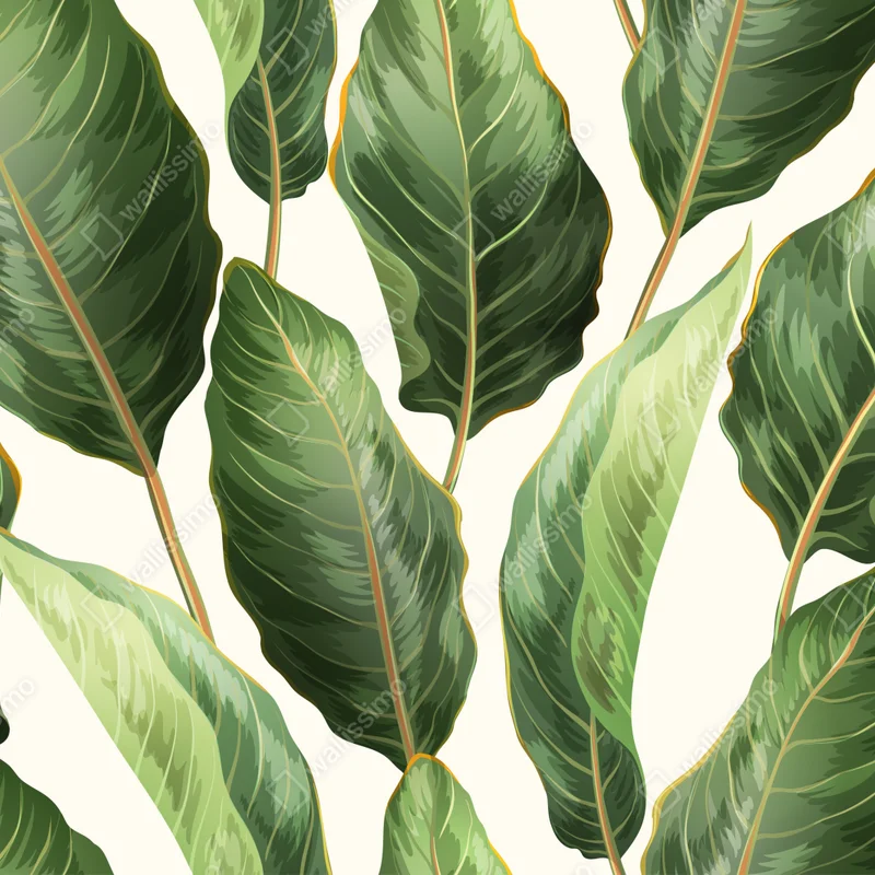 Leinwandbild tropisches bananenblattmuster Leinwandbild tropisches bananenblattmuster