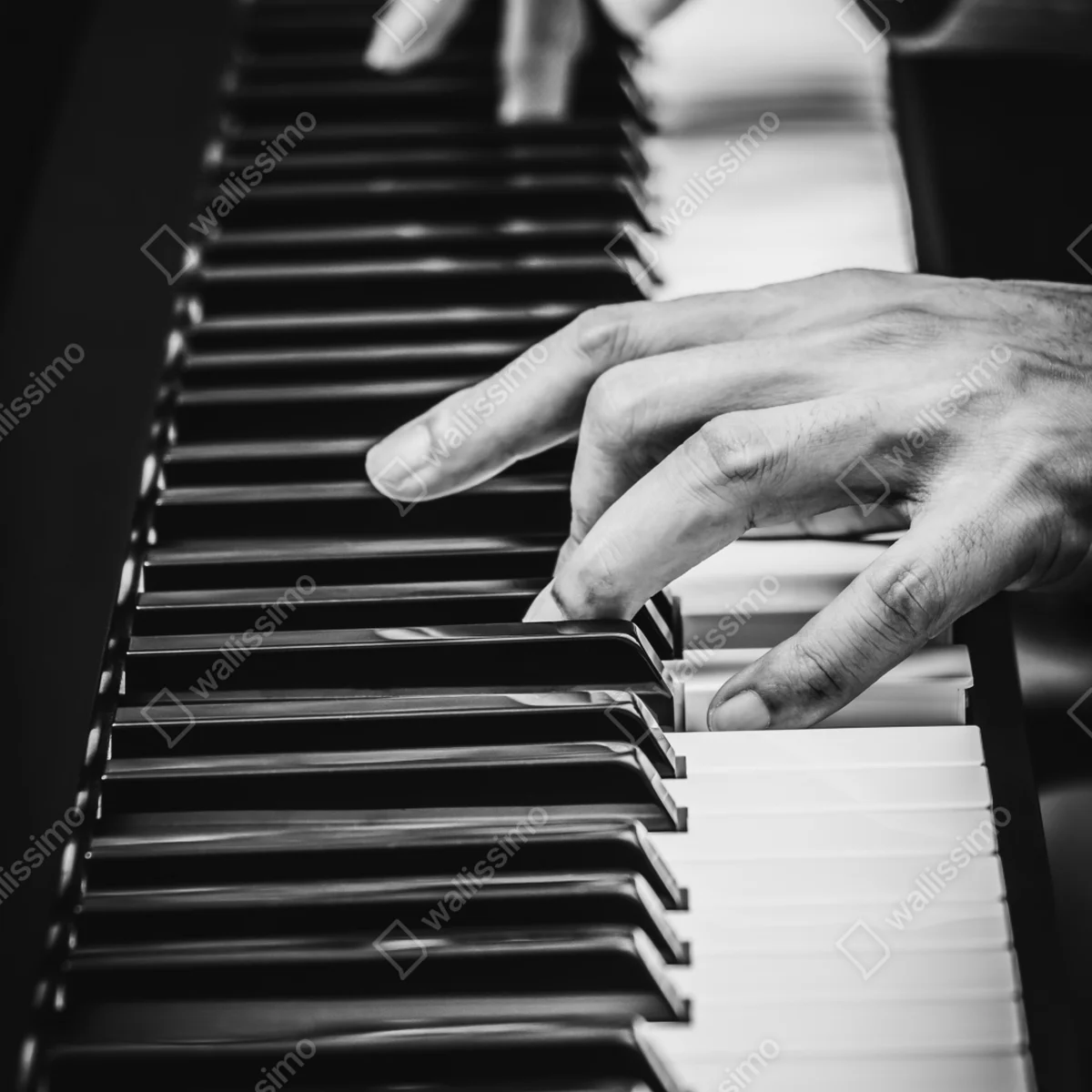 Schrankaufkleber hände am klavier in bewegung Schrankaufkleber hände am klavier in bewegung