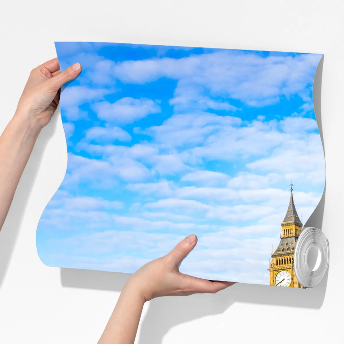 Fototapete London skyline mit spiegelung auf dem fluss Fototapete London skyline mit spiegelung auf dem fluss