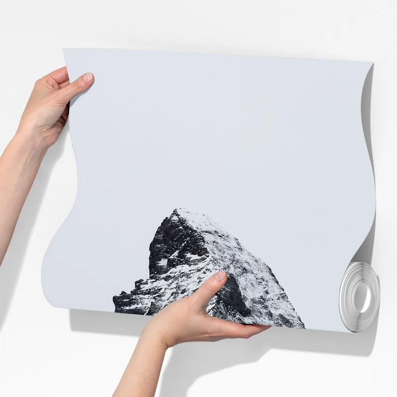 Fototapete einsamer schneebedeckter berggipfel Fototapete einsamer schneebedeckter berggipfel