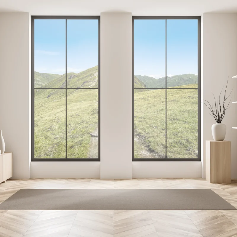 Fensteraufkleber gewundener wanderweg im Zillertal