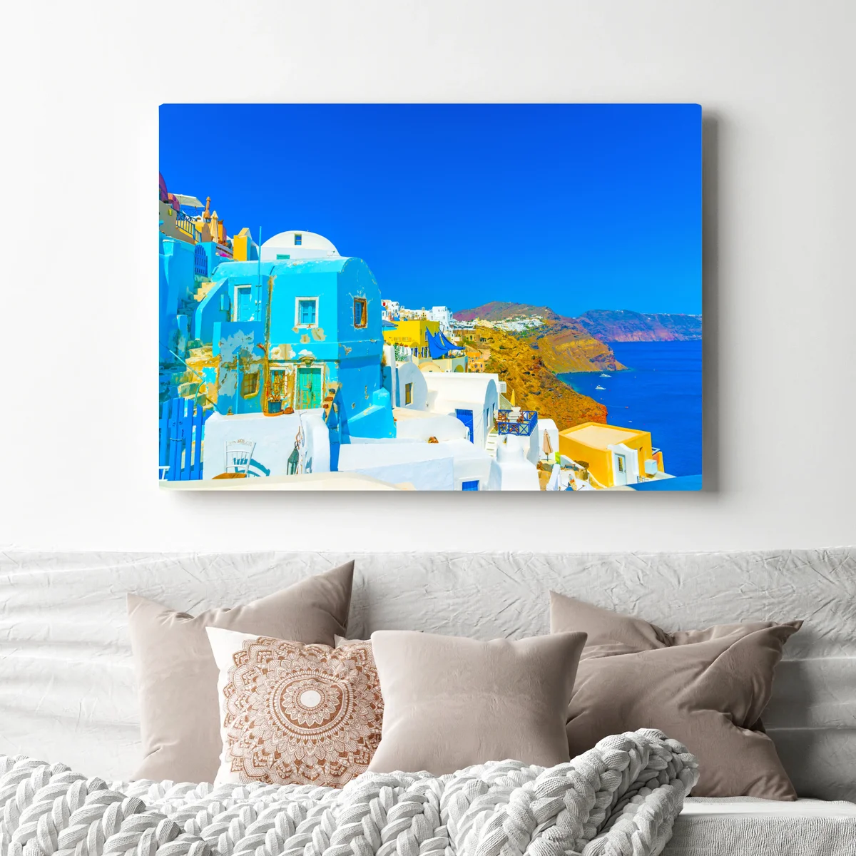 Leinwandbild sonniger blick auf Oia, Santorini Leinwandbild sonniger blick auf Oia, Santorini