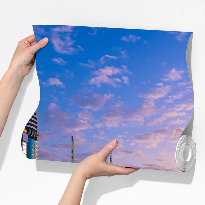 Fototapeta panorama Dubaju o zmierzchu Fototapeta panorama Dubaju o zmierzchu