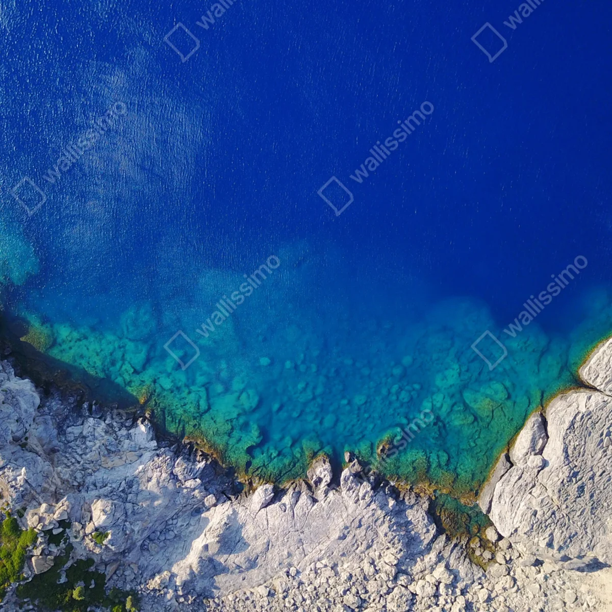 Fototapete luftbild einer felsigen küste Fototapete luftbild einer felsigen küste