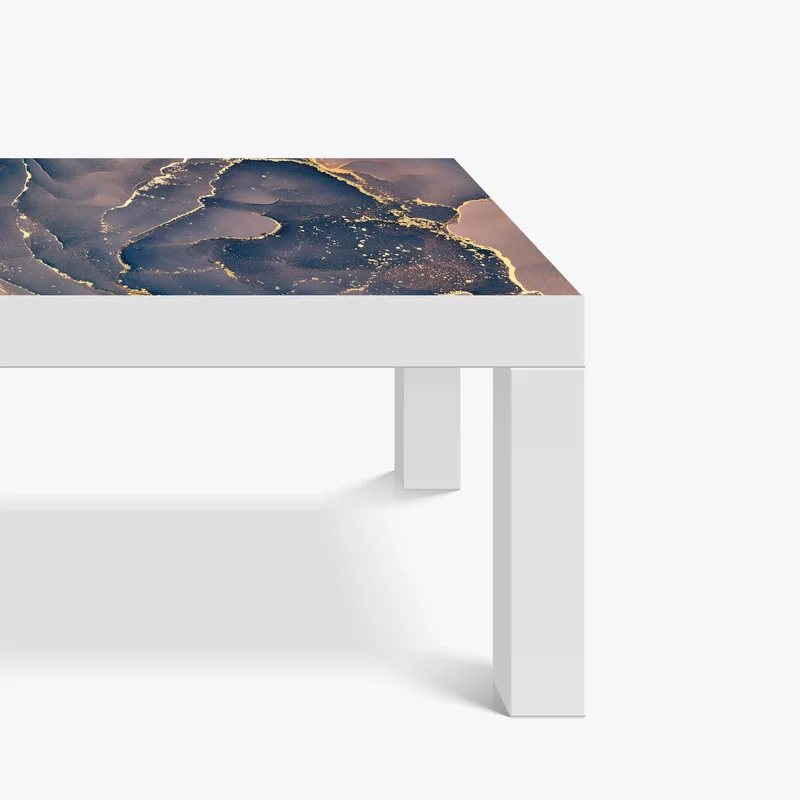 Tischaufkleber und Schreibtischaufkleber marineblau-goldene marmorabstraktion Tischaufkleber und Schreibtischaufkleber marineblau-goldene marmorabstraktion