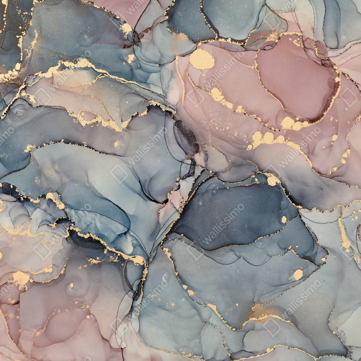 Naklejka na laptopa delikatne pastelowe płynne marmury ze złotymi żyłkami Naklejka na laptopa delikatne pastelowe płynne marmury ze złotymi żyłkami