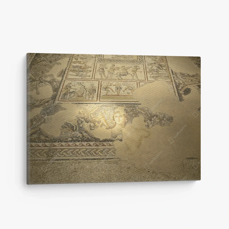 Leinwandbild Römisches Mosaik des Dionysius • Leinwandbilder bei Wallnifity® Leinwandbild Römisches Mosaik des Dionysius • Leinwandbilder bei Wallnifity®