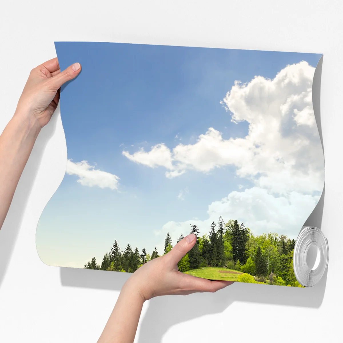 Fototapeta kręta droga przez zielone wzgórza Fototapeta kręta droga przez zielone wzgórza