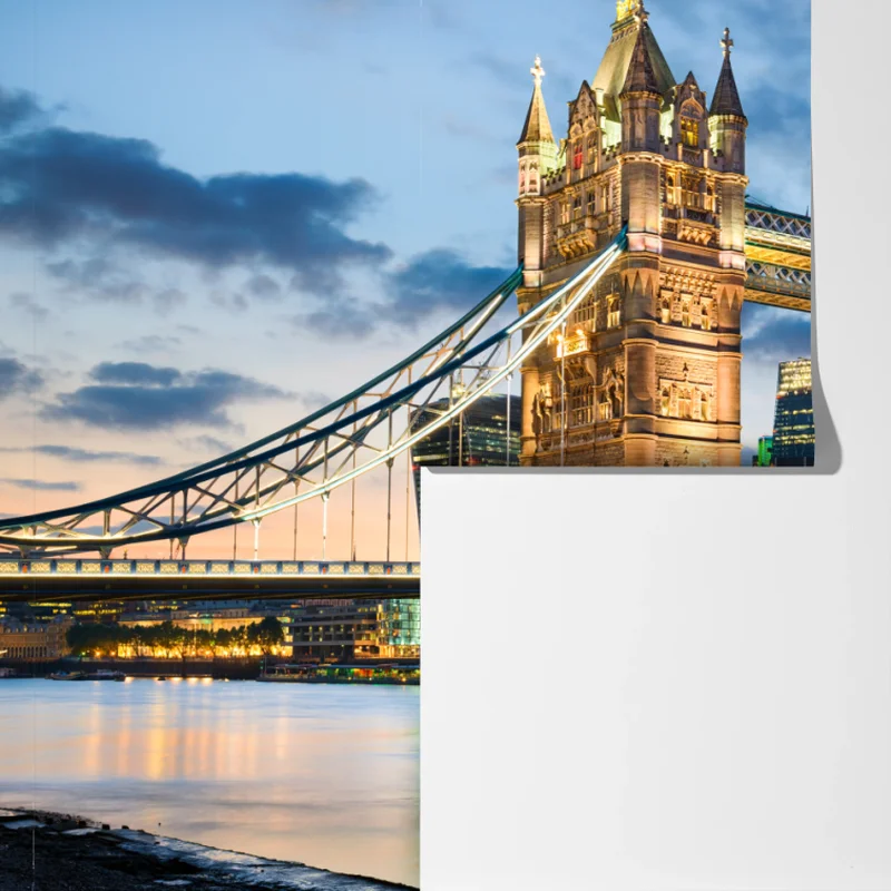 Fototapete Tower Bridge bei dämmerung, London skyline Fototapete Tower Bridge bei dämmerung, London skyline