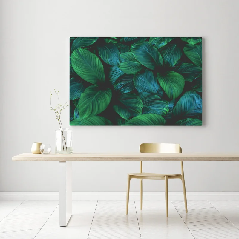 Leinwandbild üppige tropische blätter Leinwandbild üppige tropische blätter