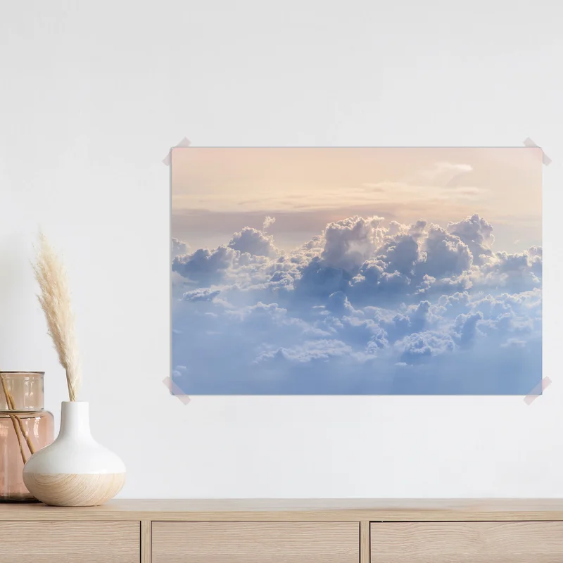 Poster sanfte wolken über dem blauen himmel Poster sanfte wolken über dem blauen himmel