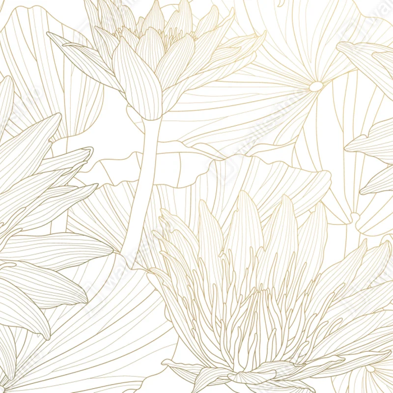 Naklejka na okno delikatny złoty rysunek kwiatowy Naklejka na okno delikatny złoty rysunek kwiatowy