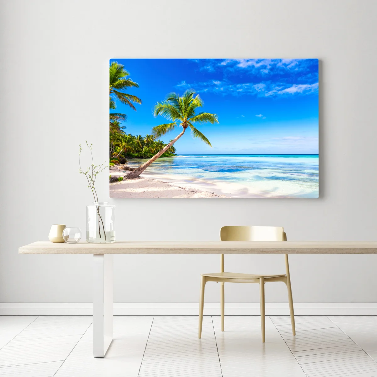 Leinwandbild tropischer palmenstrand Leinwandbild tropischer palmenstrand