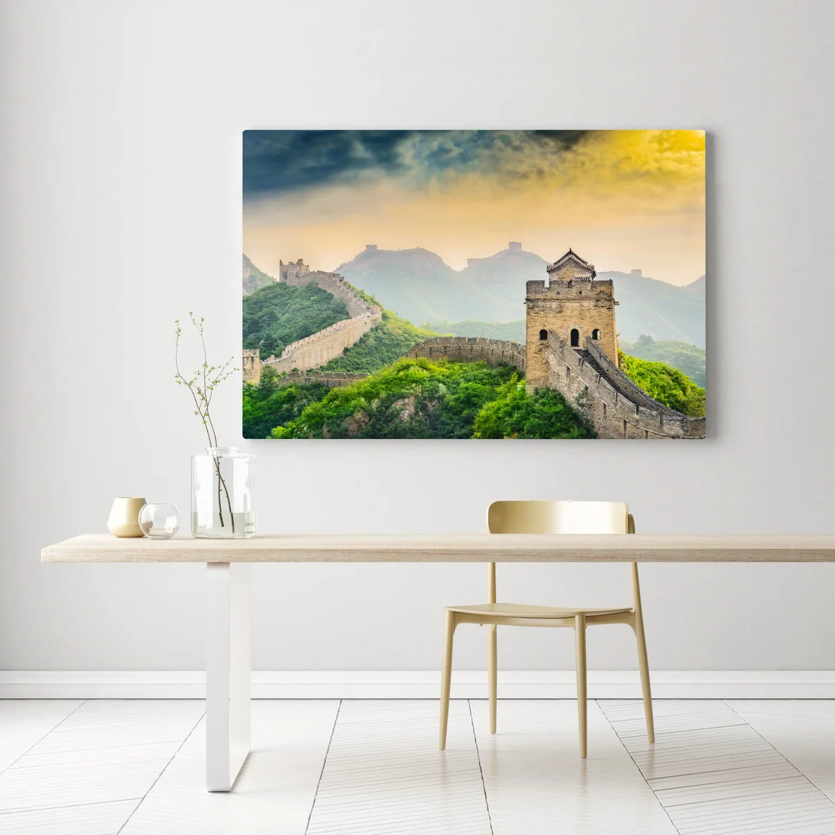 Leinwandbild sonnenaufgang über der Chinesischen Mauer Leinwandbild sonnenaufgang über der Chinesischen Mauer