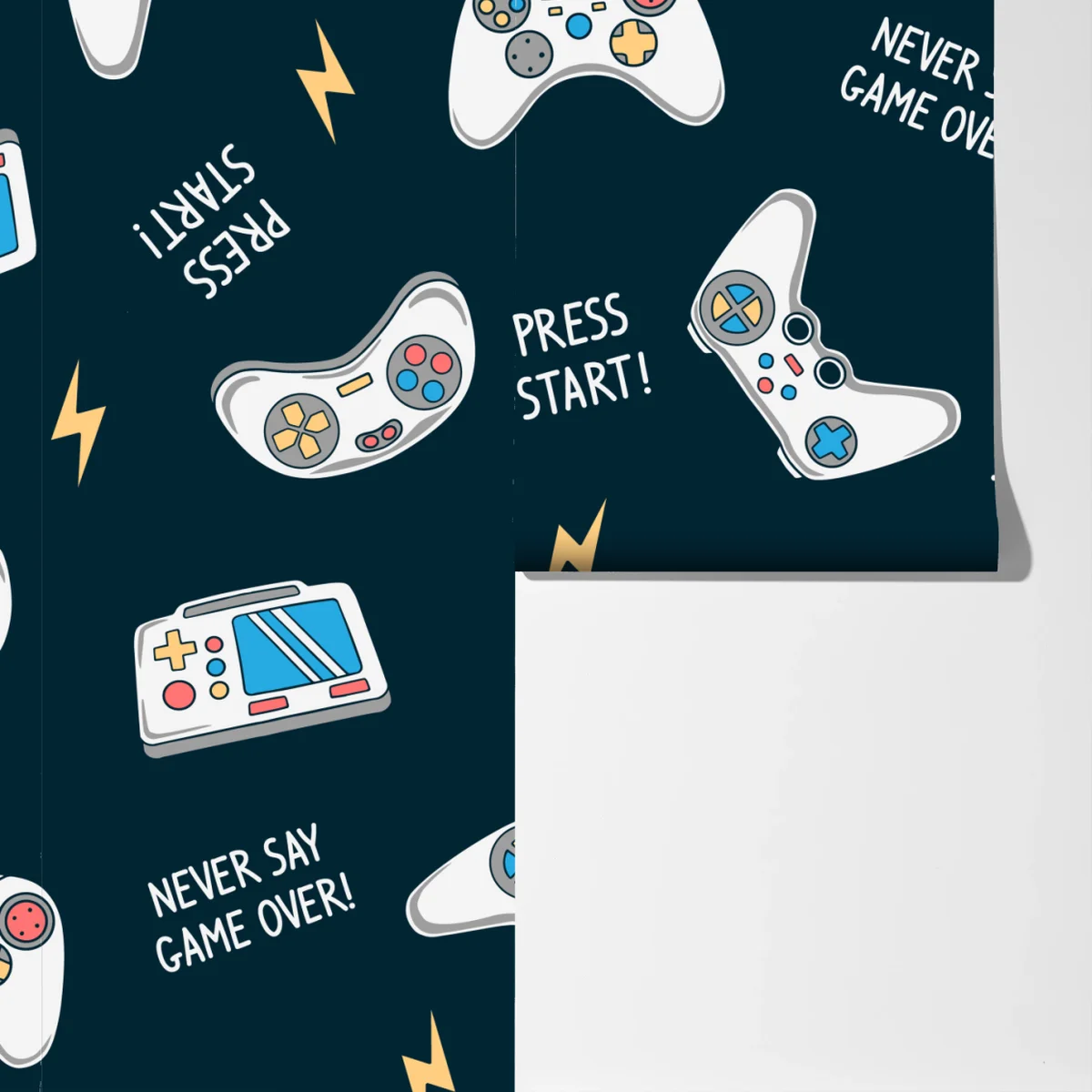 Fototapete retro-muster mit gamepads Fototapete retro-muster mit gamepads