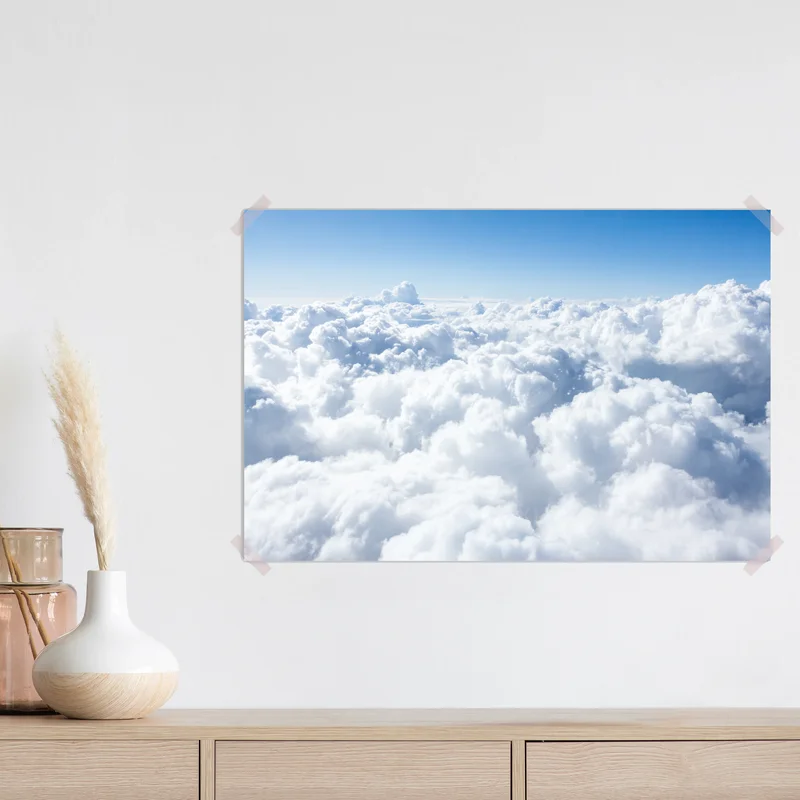 Poster ruhige wolkenlandschaft aus der luft Poster ruhige wolkenlandschaft aus der luft