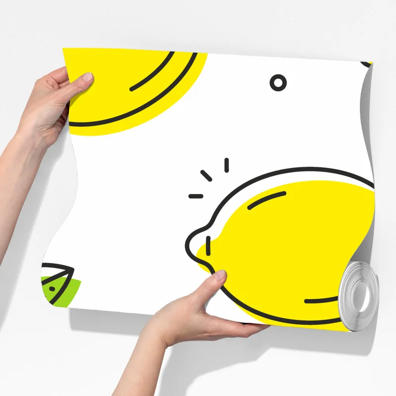 Fototapeta słoneczny wzór z cytrynami Fototapeta słoneczny wzór z cytrynami