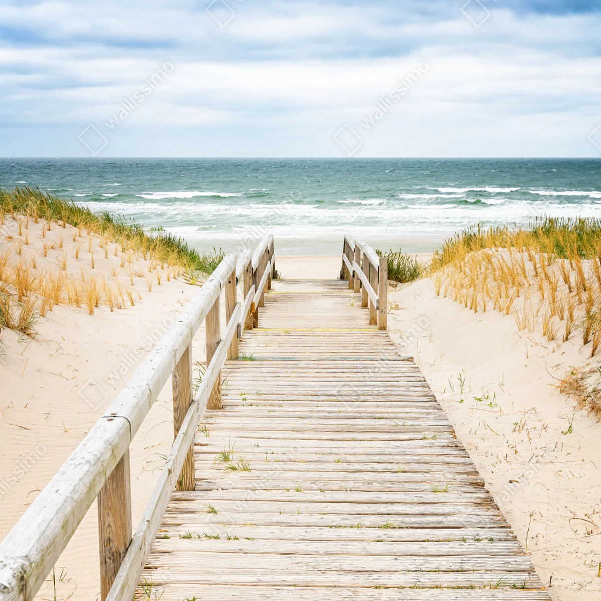Laptop-Aufkleber holzsteg zum meer, Sylt Laptop-Aufkleber holzsteg zum meer, Sylt