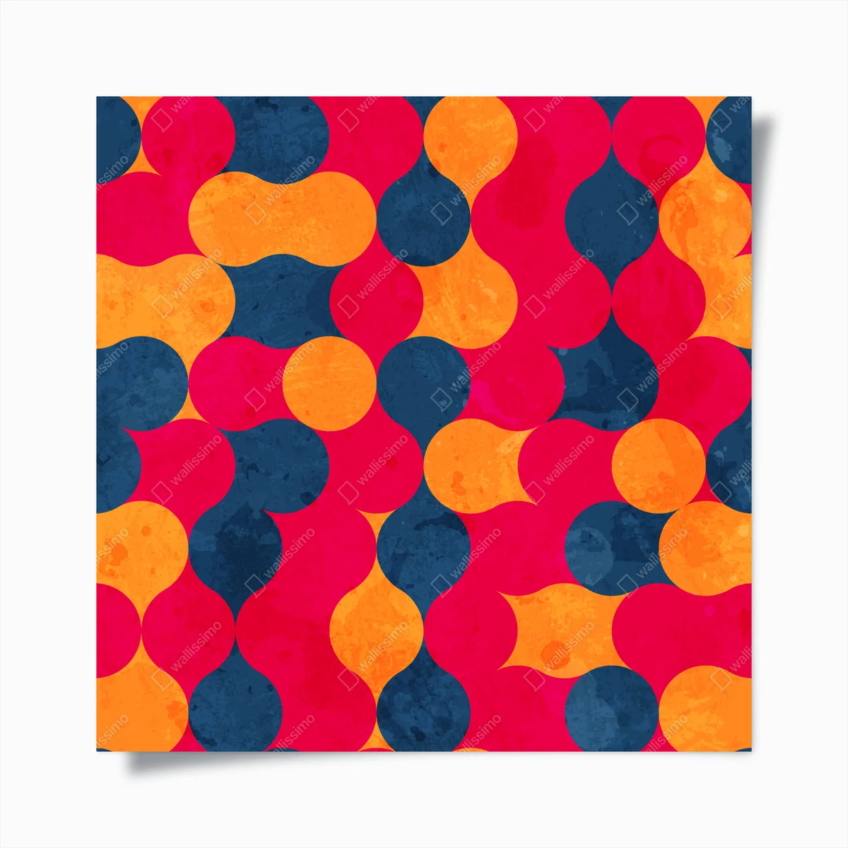 Poster lebhaftes geometrisches muster in kräftigen farben • Poster bei Wallnifity® Poster lebhaftes geometrisches muster in kräftigen farben • Poster bei Wallnifity®