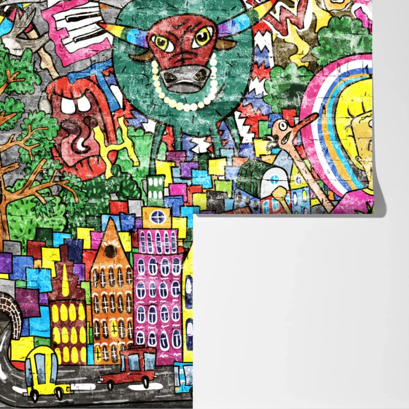 Fototapeta kolorowy mural uliczny Fototapeta kolorowy mural uliczny