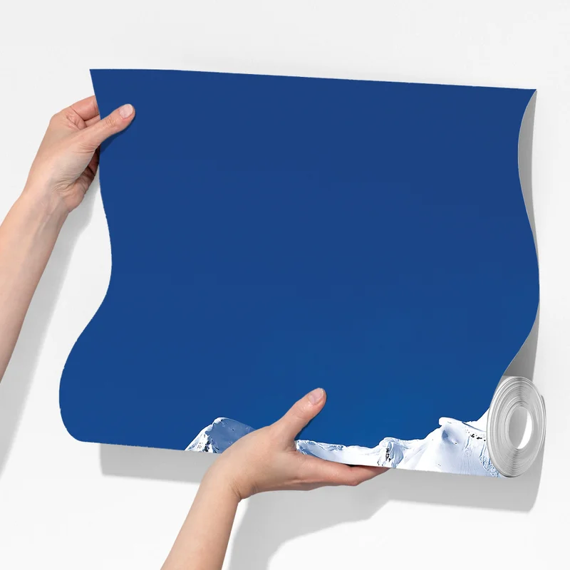 Fototapete verschneite alpenspitze unter tiefblauem himmel Fototapete verschneite alpenspitze unter tiefblauem himmel