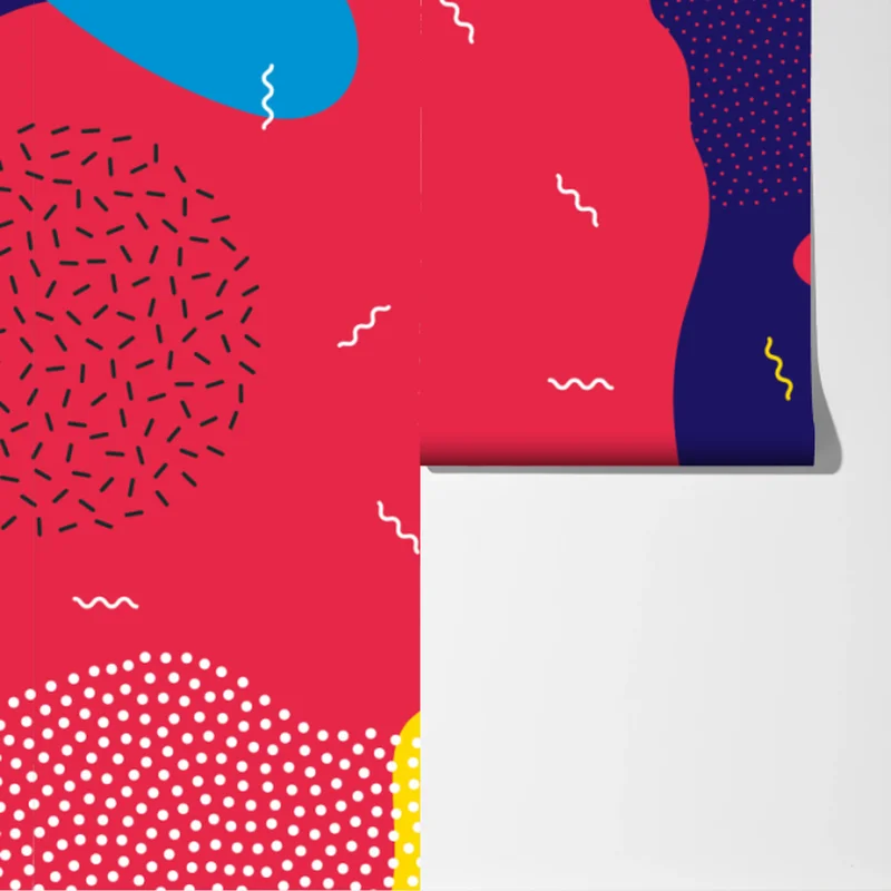 Fototapeta żywy abstrakcyjny wzór kształtów Fototapeta żywy abstrakcyjny wzór kształtów