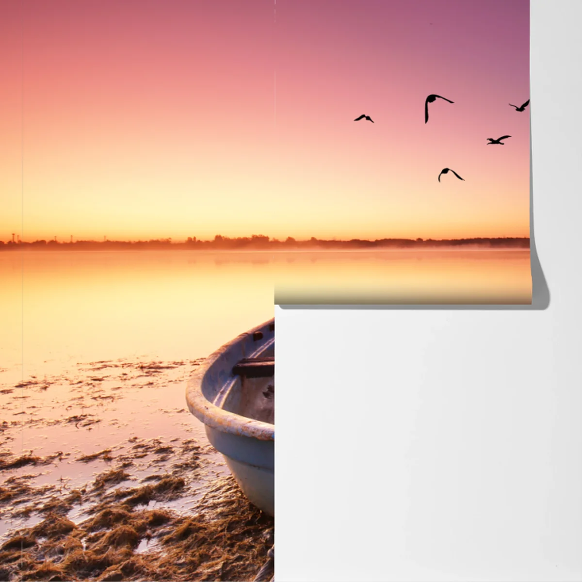 Fototapete friedliche bootsstimmung im abendlicht Fototapete friedliche bootsstimmung im abendlicht