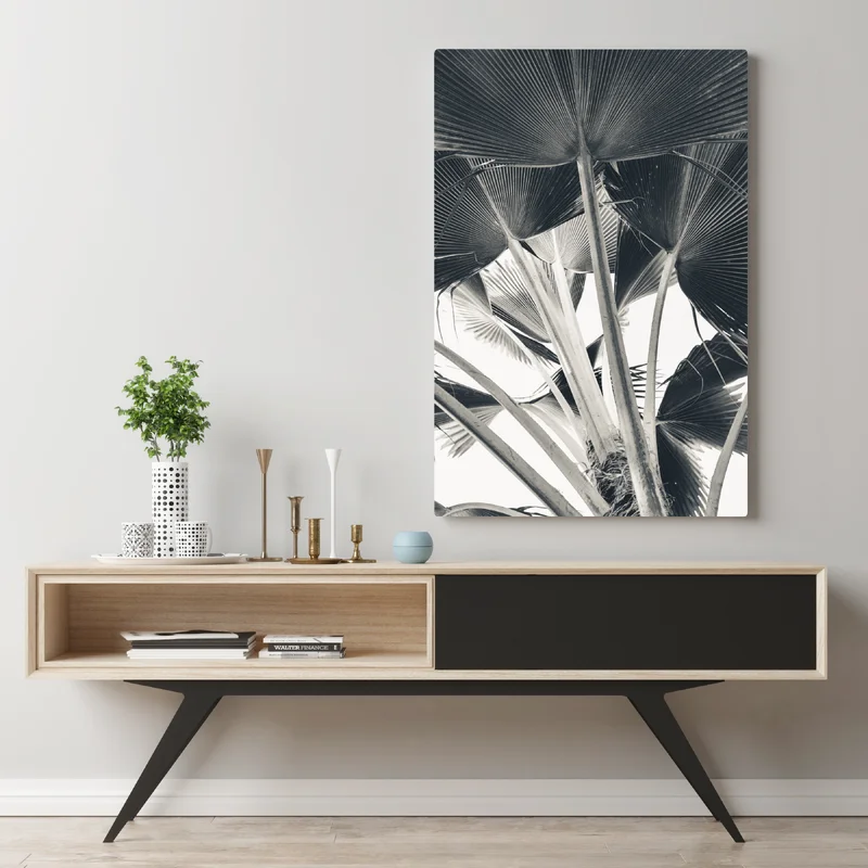 Leinwandbild tropische komposition von bananenblättern Leinwandbild tropische komposition von bananenblättern
