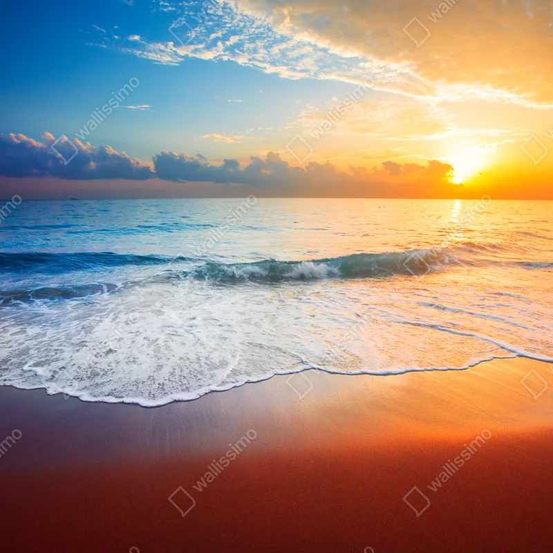 Schrankaufkleber ruhiger sonnenuntergang über dem meer Schrankaufkleber ruhiger sonnenuntergang über dem meer