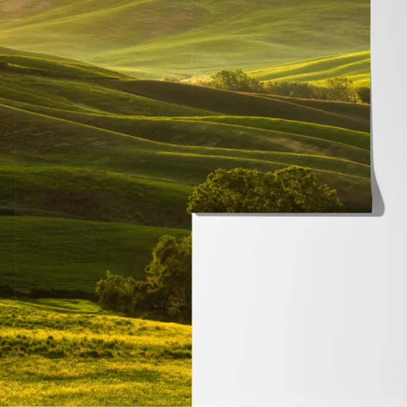 Fototapeta słoneczne zielone pagórki Fototapeta słoneczne zielone pagórki