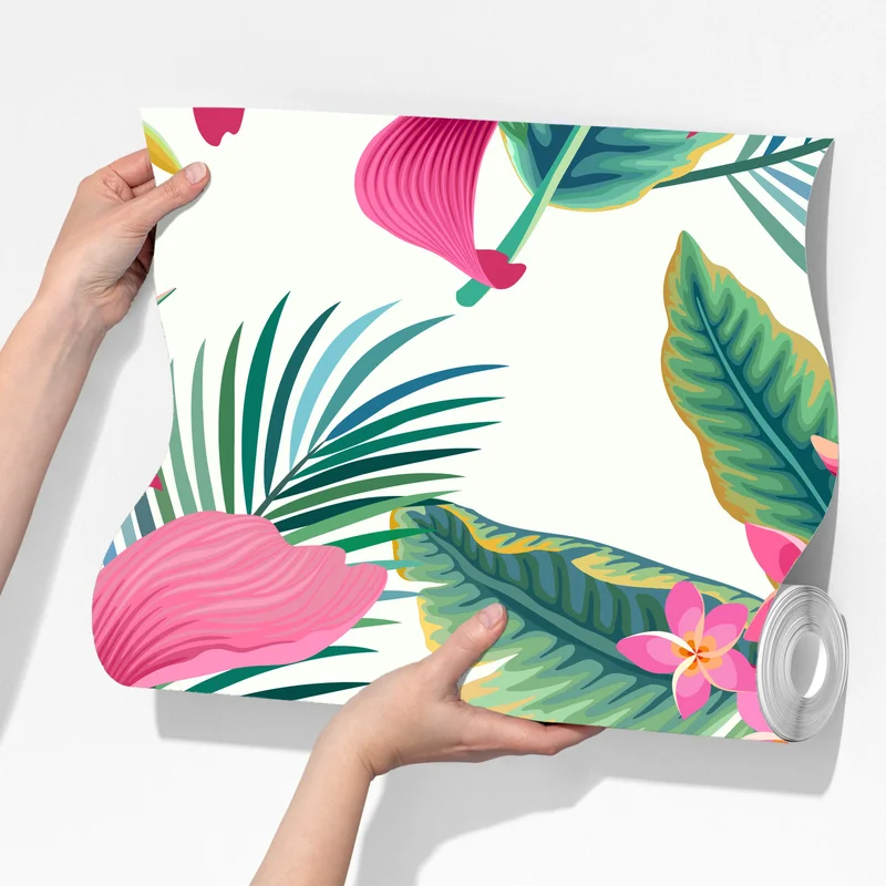 Fototapete tropisches botanisches blumenmuster Fototapete tropisches botanisches blumenmuster