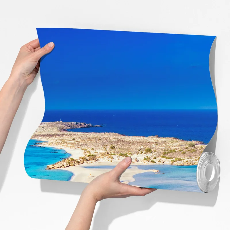 Fototapete Elafonissi strand, Kreta türkis lagune Fototapete Elafonissi strand, Kreta türkis lagune