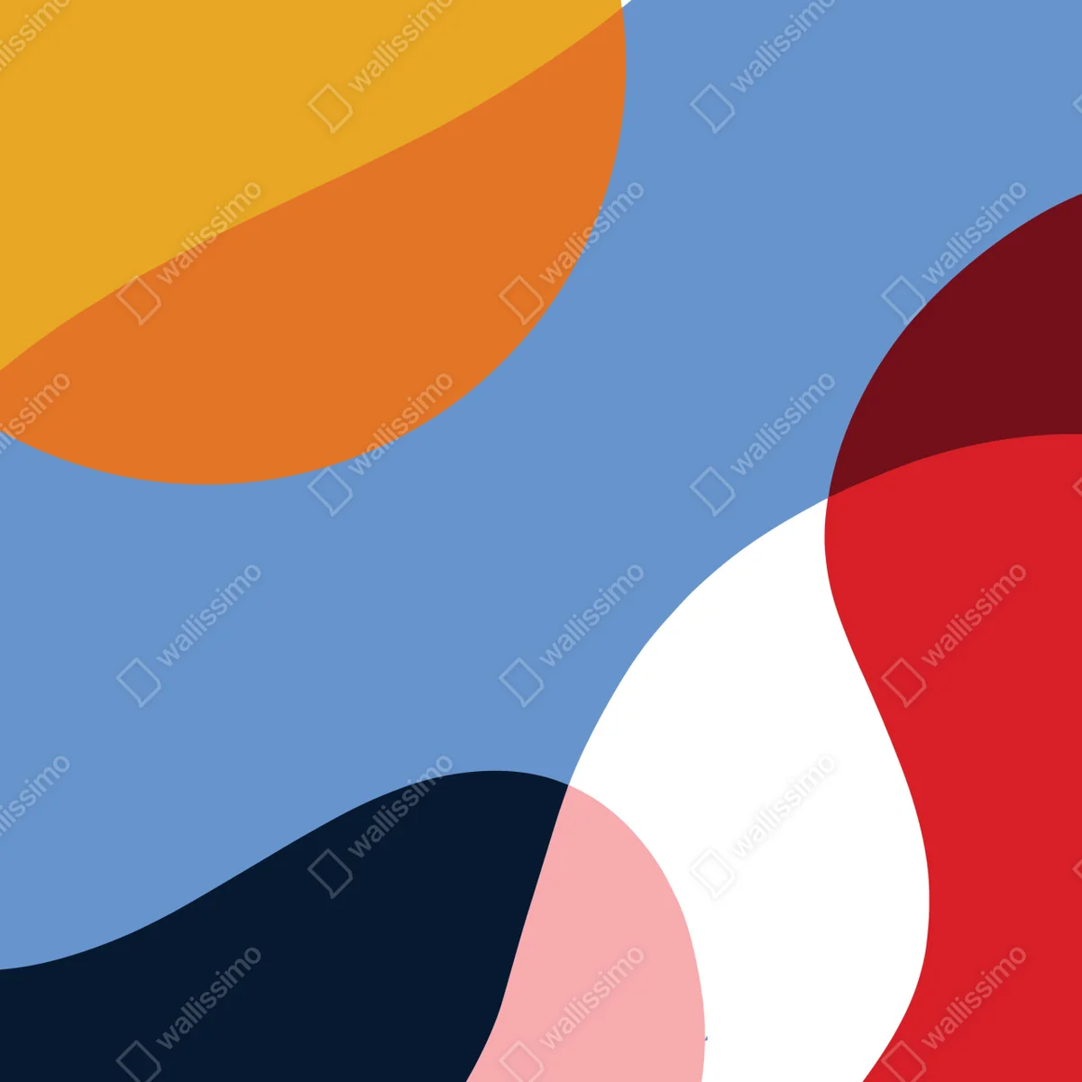 Poster kühne geometrische farbkomposition • Poster bei Wallnifity® Poster kühne geometrische farbkomposition • Poster bei Wallnifity®